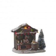 Christmas Candle Stall, 3V Adapter LUV-1095287 Ready - h9.5cm